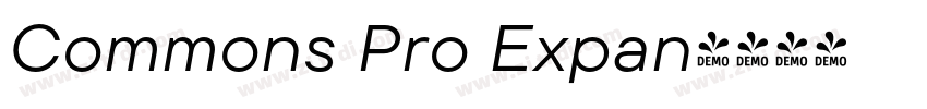 Commons Pro Expan字体转换